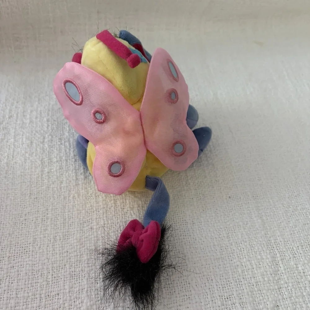Disney Store Eeyore Butterfly Beanie Plush Easter 2000 Toy Vintage‎